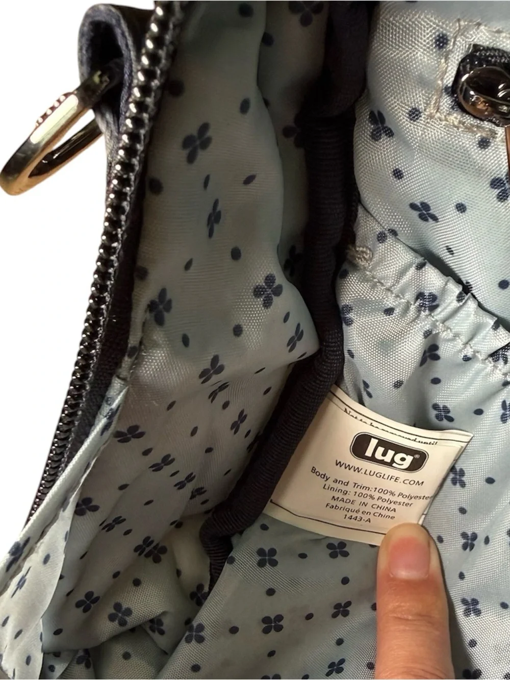 Lug Ranger Crossbody Bag Quilted Navy Camo Travel Purse - Picture 8 of 9